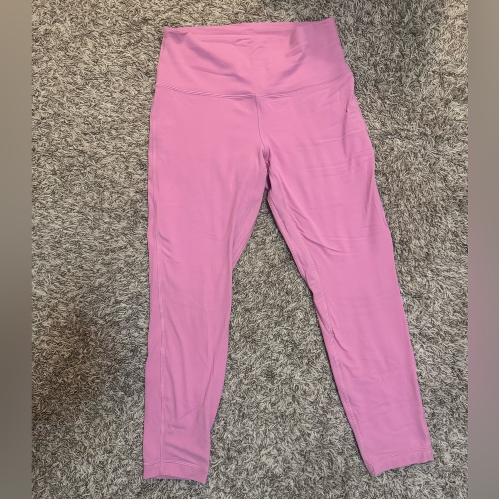 Size 10 Lululemon Align 25” Leggings in Pink Frosting